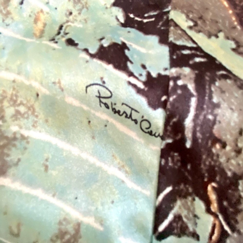 RARE, COLLECTOR’S EUC ROBERTO CAVALLI SILK TROPICAL FITTED FISHTAIL SKIRT - Picture 14 of 16